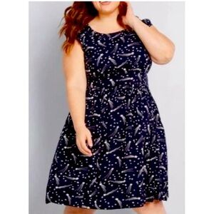 NWT Emily and Finn ModCloth Shooting Stars Dress 1x
